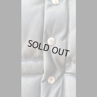 画像4: FINE CREEK&CO ファインクリーク・アンド・コーLaw  レザーダウンベストＢＬＡＣＫ