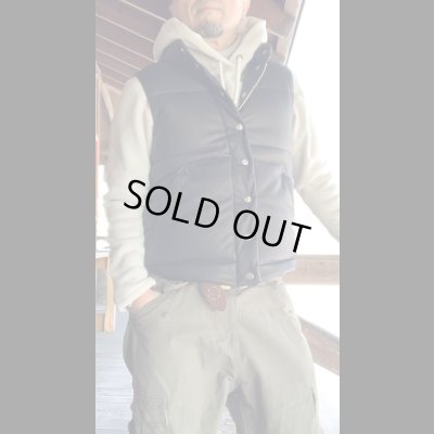 画像7: FINE CREEK&CO ファインクリーク・アンド・コーLaw  レザーダウンベストＢＬＡＣＫ