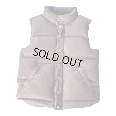 画像1: FINE CREEK&CO ファインクリーク・アンド・コーLaw  レザーダウンベストBrownブラウン