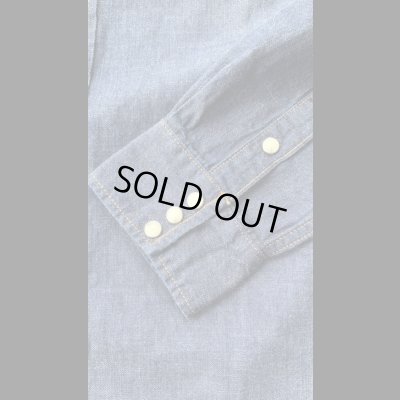 画像5: NAKED SUN     ネイキッドサン　ウエスタンシャツ　8oz MILITARY DENIM　　INDIGO  OW