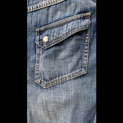 画像5: NAKED SUN     ネイキッドサン　ウエスタンシャツ　8oz MILITARY DENIM　　INDIGO  USED WASH