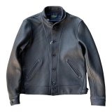 FINE CREEK&CO ファインクリーク・アンド・コー  Ale JacketDeer エールジャケット鹿革　コサックジャケット　BLACK　　size４４