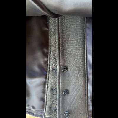 画像10: FINE CREEK&CO ファインクリーク・アンド・コー  Ale JacketDeer エールジャケット鹿革　コサックジャケット　BLACK　　size４４