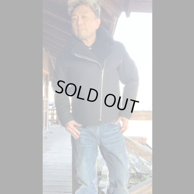 画像13: FINE CREEK  C-WORKS　Dout ダウト　Mouton riders Jacket　　BLACK