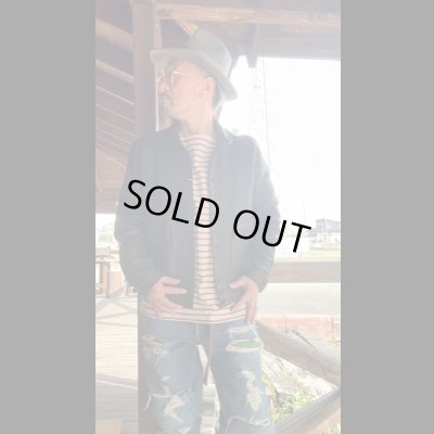 画像12: FINE CREEK&CO ファインクリーク・アンド・コー  Joseph JacketDeer ジョセフジャケット鹿革 コサックジャケット BLACK