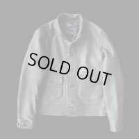 FINE CREEK&CO ファインクリーク・アンド・コー  Joseph JacketDeer ジョセフジャケット鹿革　コサックジャケット　BLACK