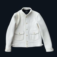 FINE CREEK&CO ファインクリーク・アンド・コー  Joseph JacketDeer ジョセフジャケット鹿革　コサックジャケット　ホワイト