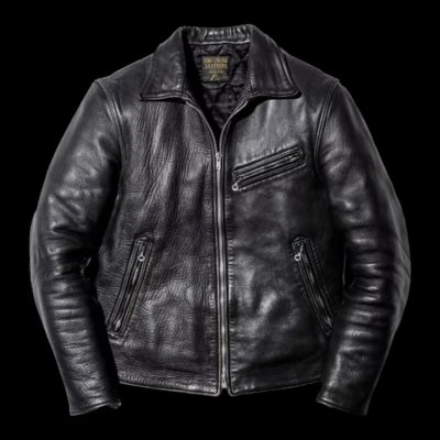 画像1: FINE CREEK LEATHERS ファインクリークレザーズ Eric　 エリック 襟つきライダースレザージャケット
