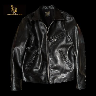 画像1: FINE CREEK　LEATHERS　５th限定　ファインクリークレザーズ Lindbergh　 リンドバーグ　　BLACK
