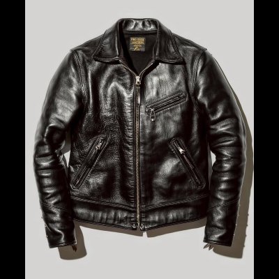 画像1: FINE CREEK　LEATHERS　５th限定　ファインクリークレザーズ Lindbergh　 リンドバーグ　　BLACK