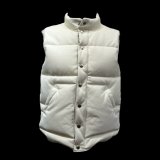 FINE CREEK&CO ファインクリーク・アンド・コーLaw  レザーダウンベストWHITE ホワイト