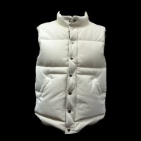 FINE CREEK&CO ファインクリーク・アンド・コーLaw  レザーダウンベストWHITE ホワイト