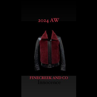 画像1: FINE CREEK&CO ファインクリーク・アンド・コー Innocence　イノセンス　Horse  Sheep BLACK/RED