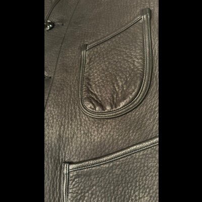画像4: FINE CREEK&CO ファインクリーク・アンド・コー   Jefferson Deer ジェファーソン鹿革 レザーベスト BLACK