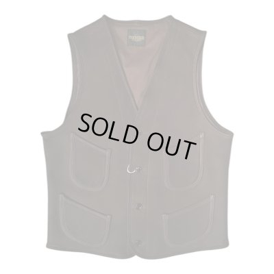 画像2: FINE CREEK&CO ファインクリーク・アンド・コー  　Jefferson　Deer　ジェファーソン鹿革　レザーベスト　BROWN