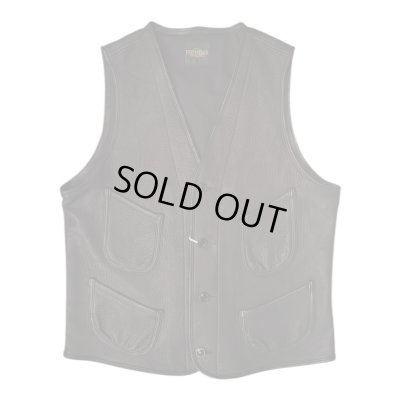 画像2: FINE CREEK&CO ファインクリーク・アンド・コー  　Jefferson　Deer　ジェファーソン鹿革　レザーベスト　BLACK