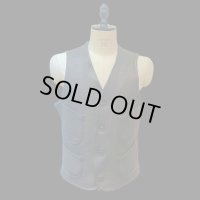 FINE CREEK&CO ファインクリーク・アンド・コー  　Jefferson　Deer　ジェファーソン鹿革　レザーベスト　BLACK