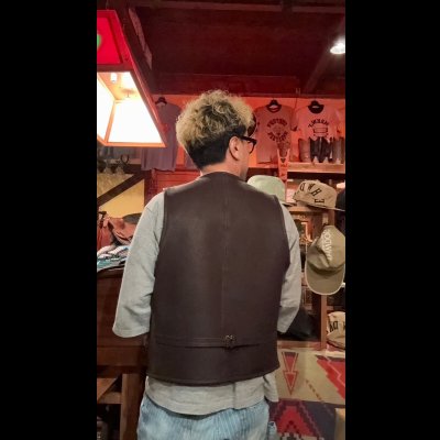 画像9: FINE CREEK&CO ファインクリーク・アンド・コー   Jefferson Deer ジェファーソン鹿革 レザーベスト BROWN