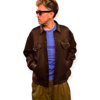 画像2: FINE CREEK  C-WORKS　Ban Field Deerバンフィールド鹿革　　BLACK