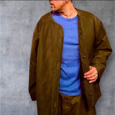 画像1: FINE CREEK  C-WORKS　Lin   Deer 　鹿革　OLIVE