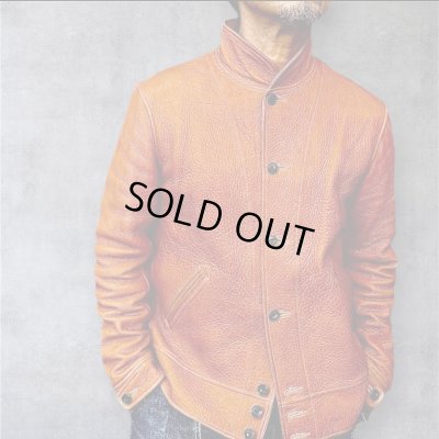 画像1: 　FINE CREEK&CO ファインクリーク・アンド・コー  Ale JacketDeer エールジャケット鹿革　コサックジャケットsize４４