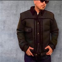 　HIGH LARGE LEATHERS ハイラージレザーズ　OklahomaCity Mouton　ブラック