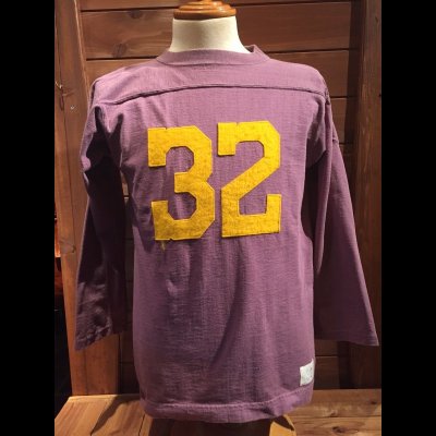 画像1: FULL COUNTフルカウント　OLD FOOTBALL TEE　フットボールシャツ