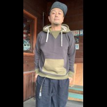 他の写真2: FULL COUNTフルカウントHOOD SWEAT SHIRTS COTTON 　INC BLACK/OLIVE