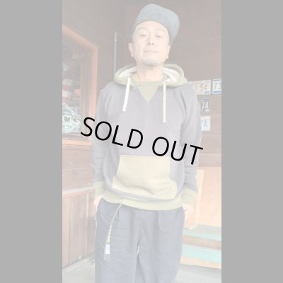 画像6: FULL COUNTフルカウントHOOD SWEAT SHIRTS COTTON  INC BLACK/OLIVE