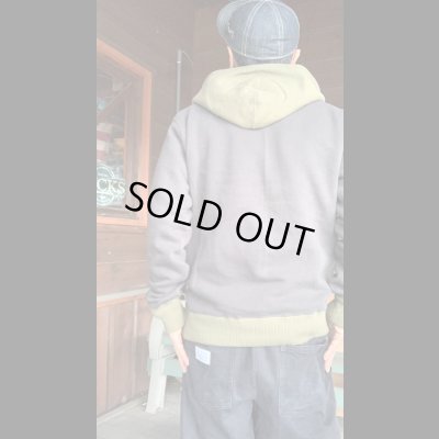 画像7: FULL COUNTフルカウントHOOD SWEAT SHIRTS COTTON  INC BLACK/OLIVE