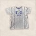 画像1: FULL COUNT(フルカウント）Reversiblu T Shirt  リバーシブルＴシャツ　PearlGray/IceMarine (1)