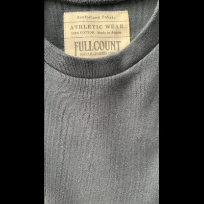 画像3: FULL COUNT(フルカウント）Three Quarter Sleeve Rib T Shirt  INK BLACK