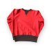 画像2: FULL COUNT 　両VTwo ToneCrewNeckSweatshirt　フルカウントスウェット RED (2)