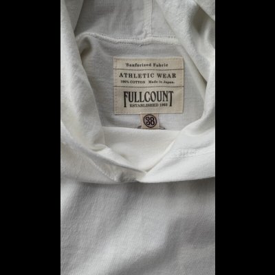 画像3: FULL COUNT(フルカウント）FLAT SEAM HEAVY WEIGHT S/S フードTEE  WHITE