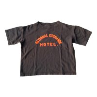 FULL COUNT(フルカウント）Relax Fit Sleeve Print Sweatshirt　　Ink Black