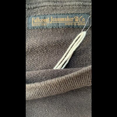 画像6: FULL COUNT(フルカウント)Relax Fit Sleeve Print Sweatshirt  Ink Black