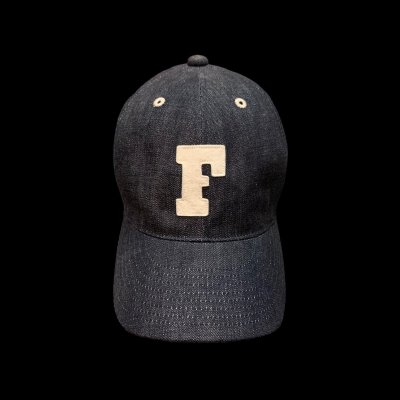 画像1: FULL COUNT フルカウント　6PANEL DENIM F BASEBALL CAP