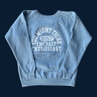FULL COUNT 　RaglanSleeve CollegeSweatshirt　YOU MIGHT THINKフルカウントスウェット OldBlue