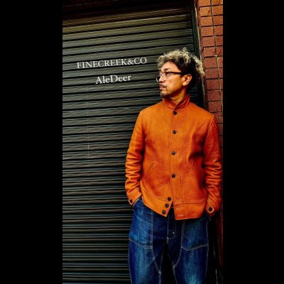 画像11: 　FINE CREEK&CO ファインクリーク・アンド・コー  Ale JacketDeer エールジャケット鹿革　コサックジャケットsize４４