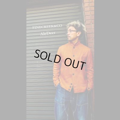 画像11: 　FINE CREEK&CO ファインクリーク・アンド・コー  Ale JacketDeer エールジャケット鹿革　コサックジャケットsize４４