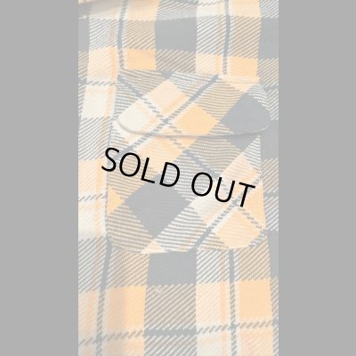 画像4: FULL COUNTフルカウント ORIGINAL COTTON CHECK FLANNEL OPEN COLLAR SHIRTS 
