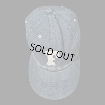 画像4: FULL COUNT フルカウント　6PANEL DENIM F BASEBALL CAP　VINTAGE WASH