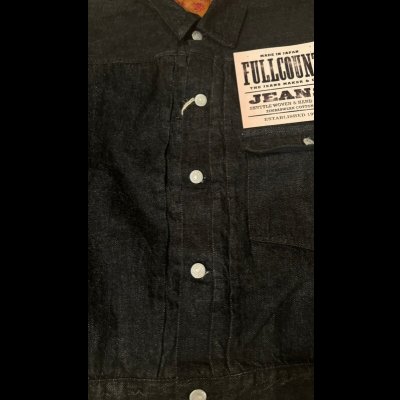 画像4: FULL COUNT フルカウント　Type 1 BlackDenim Jacket  11.5oz ファーストタイプブラックデニムジャケット