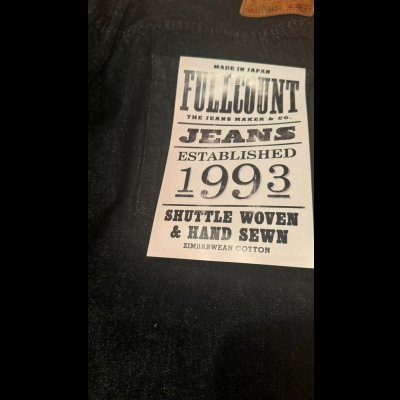 画像5: FULL COUNT フルカウント DENIM 1101SS  11.5oz Super Smooth  BLACK