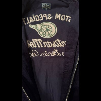 画像8: STUDO D' ARTISAN　 ステュディオ.ダ.ルチザン　コーデュロイ刺繍ジャケット　NAVY