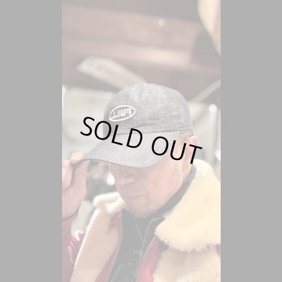 画像11: FULL COUNT フルカウント　6PANEL DENIM F BASEBALL CAP FULLパッチ　INDIGO/BLACK