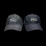 FULL COUNT フルカウント　6PANEL DENIM F BASEBALL CAP FULLパッチ　INDIGO/BLACK