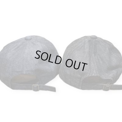 画像4: FULL COUNT フルカウント　6PANEL DENIM F BASEBALL CAP FULLパッチ　INDIGO/BLACK