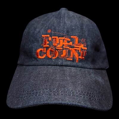 画像1: FULL COUNT フルカウント　6PANEL Bootleg Logo DENIM F BASEBALL グラフィック刺繍