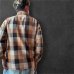 画像2: FULL COUNTフルカウントCHECK NEL WORK SHIRTS  Beige (2)